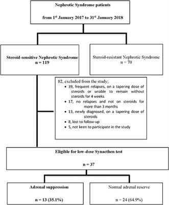 Adrenal Insufficiency in Children With Nephrotic Syndrome on Corticosteroid Treatment